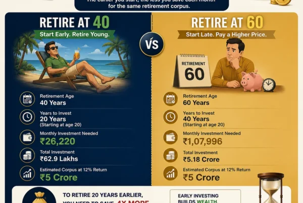 retire at 40 vs 60