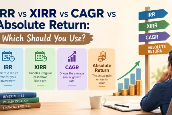 IRR vs XIRR vs CAGR vs Absolute Return Which Should You Use