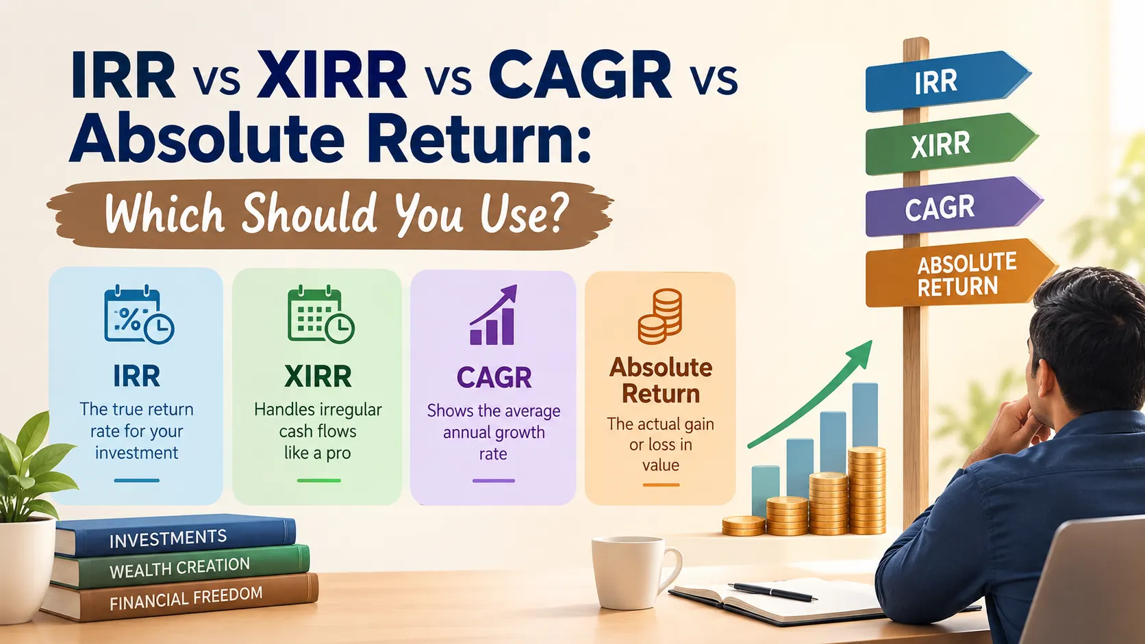 IRR vs XIRR vs CAGR vs Absolute Return Which Should You Use